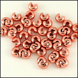3mm Metal Crimp Bead Covers, 10ct. by Bead Landing™ 